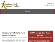 Tablet Screenshot of nrwc.com.au